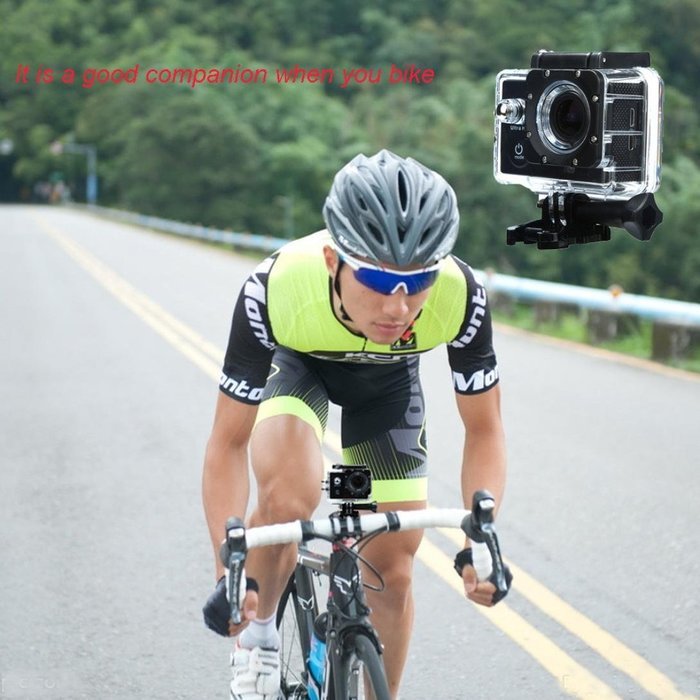 SANNYSIS Waterproof Case 1080P 4K WIFI Mini Action Cam HD DV Sports Recorder Camera Black N2