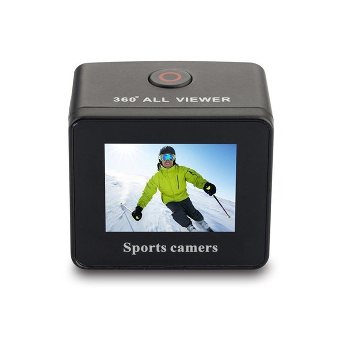 Sansnail Waterproof Sports Action Camera 360 Degree Panoramic 8MP and 1080P HD With 1.5 inch LCD Screen (Black)