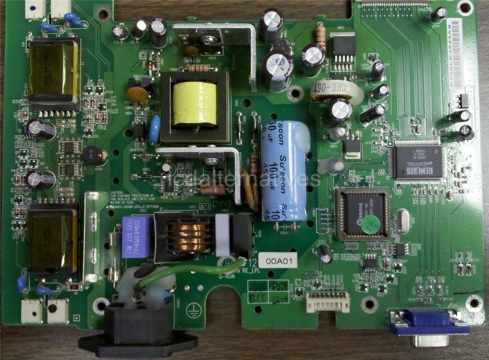 Repair Kit, Dell E173FPf, LCD Monitor, Capacitors, Not the Entire Board N2