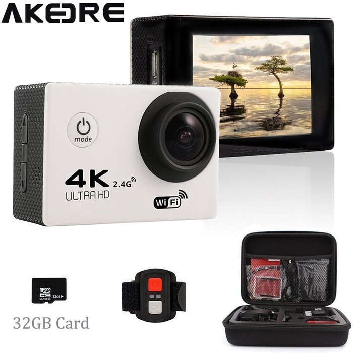 AKEDRE&reg; Sports Action Camera 2.0 " Black Mini Full HD 1080p 12mp Wifi 140&deg; Wide Angle Waterproof Shockproof Helmet... N2