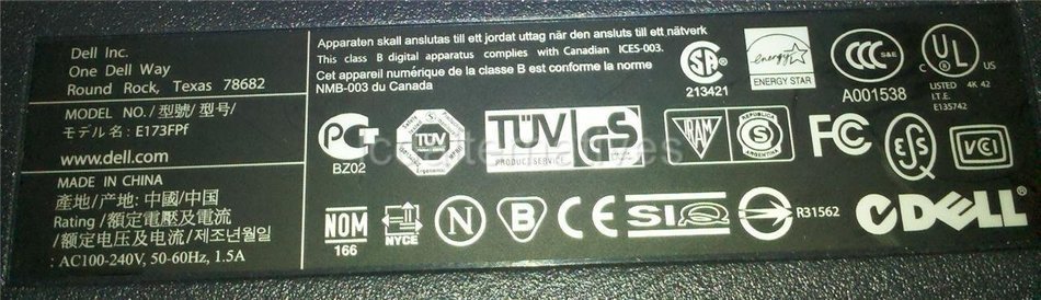 Repair Kit, Dell E173FPf, LCD Monitor, Capacitors, Not the Entire Board N3