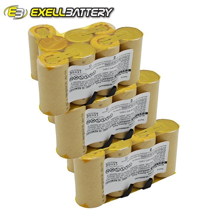 3x 9.6V Battery Fits BLACK & DECKER DV9605 Dustbuster Vacuums FAST USA SHIP