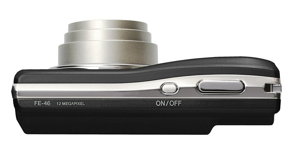 Olympus FE-46 12MP Digital Camera with 5x Optical Zoom and 2.7 inch LCD (Pearl Black) N3