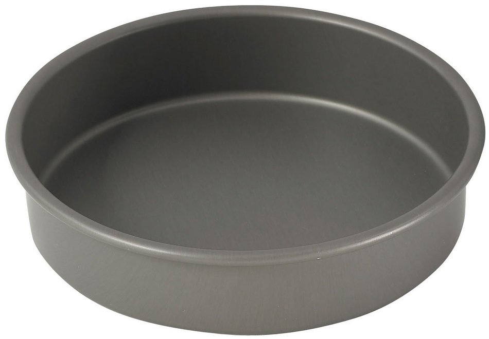 WINCO HAC-082 Round Cake Pan, 8-Inch, Hard Anodized Aluminum