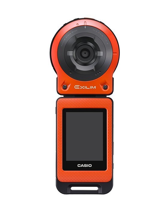 CASIO digital camera EXILIM 14.1M pixel camera unit / controller separation freestyle camera Orange EX-FR10EO N3
