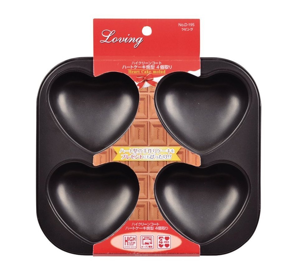 Parukinzoku rubbing high clean coat Heart cake baked type 4 inch drives D-195 N2