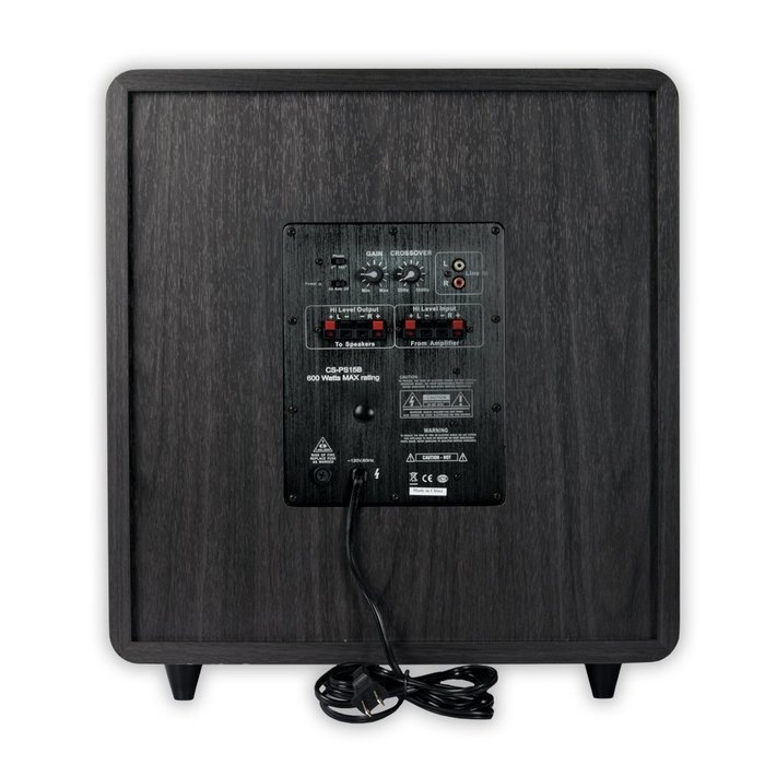 Acoustic Audio CS-PS65-B Front Firing Subwoofer (Black) N8