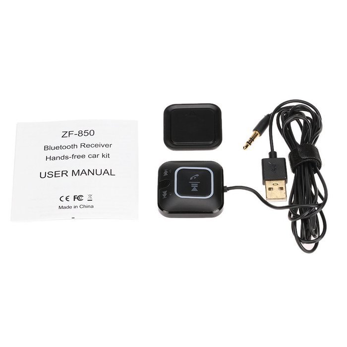 Docooler ZF-850 Wireless Music Bluetooth Receiver Car Kit Bluetooth 4.0 +EDR NFC Aux 3.5mm Music Adapter Multi-point...