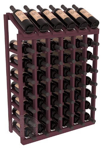 Wine Racks America Ponderosa Pine 6 Column 8 Row Display Top Kit. 13 Stains to Choose From!