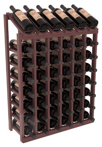 Wine Racks America Ponderosa Pine 6 Column 8 Row Display Top Kit. 13 Stains to Choose From! N4