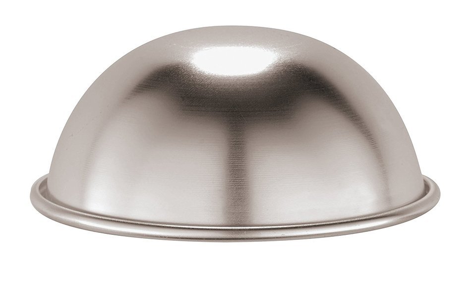 Paderno World Cuisine 47069-10 Aluminum Hemisphere Mold, Gray