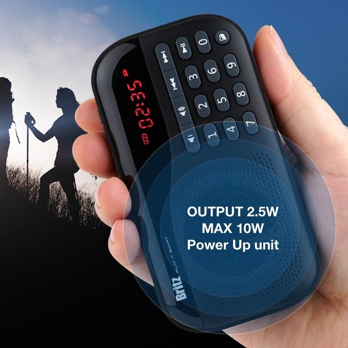 Britz BA-PR1 Sound Walk MP3 FM Radio For Your Parents or Language Sturdy, Outdoor Activity in Black N5