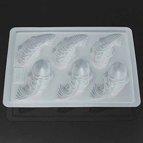 Cute 3D Koi Fish Cake Chocolate Molds Pan Jelly Handmade Sugar Craft Mold Mould N3