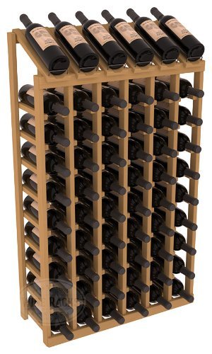 Wine Racks America Ponderosa Pine 6 Column 10 Row Display Top Kit. 13 Stains to Choose From! N6