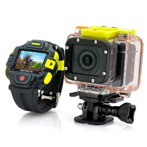 Full HD Action Camera 'Eyeshot' with Wi-Fi and Watch Remote Control - 1920x1080p, Panasonic Sensor, Ultra Wide...
