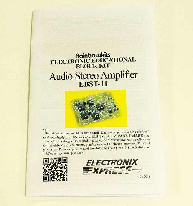 Audio Stereo Amplifier By Electronix Express