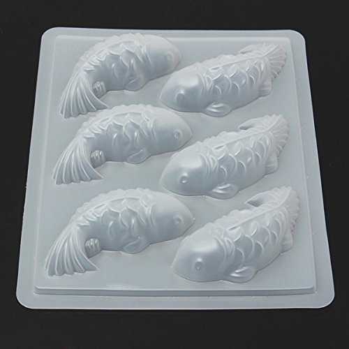Cute 3D Koi Fish Cake Chocolate Molds Pan Jelly Handmade Sugar Craft Mold Mould N4