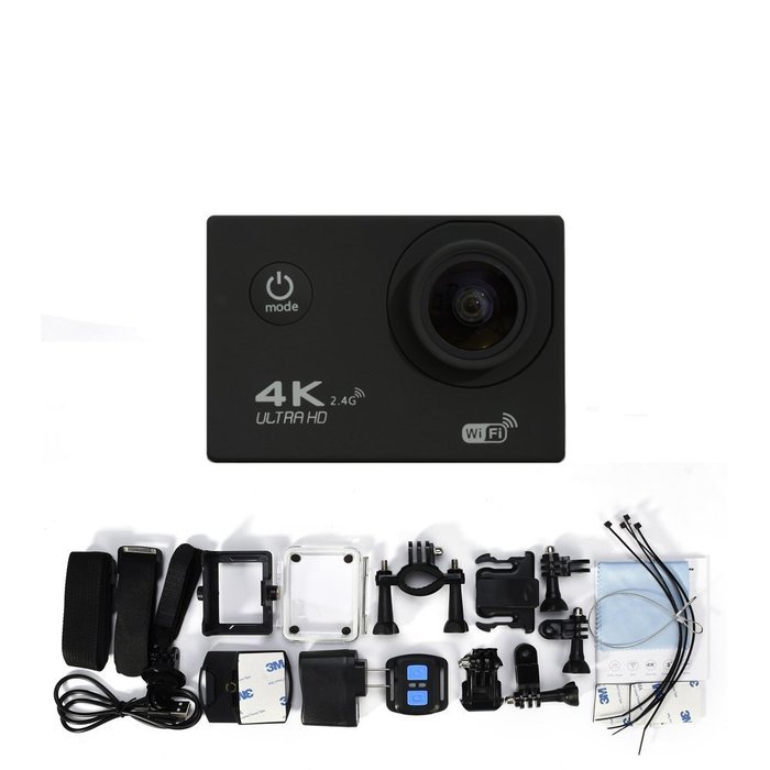 HILLPOW 4K WIFI Sports Action Camera Ultra HD Waterproof DV Camcorder 170 Degree Wide Angle 2 inch LCD Screen... N5