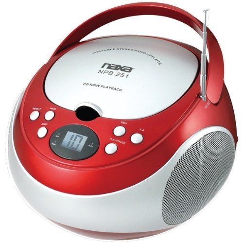 Naxa Portable Cd Player With Am/Fm Radio (Red) "Product Type: Boom Boxes/Boom Boxes"