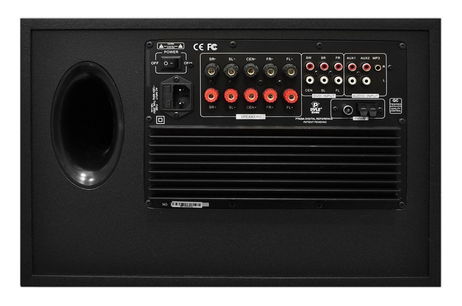 Pyle PT628A PylePro 400-Watt 5.1 Channel Home Theater System with AM/FM Tuner N2
