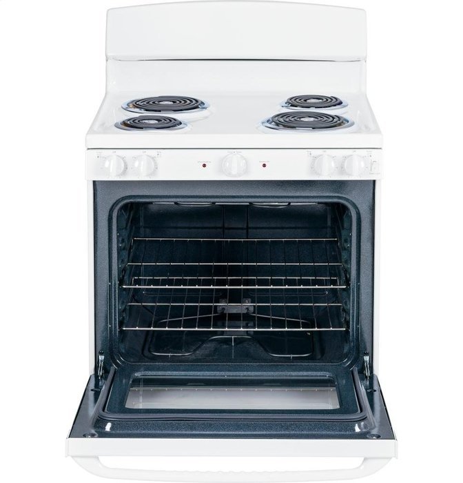 GE GIDDS-MS-JBS04WH 30" 5 cu. ft. Free-Standing Electric Range, White N2