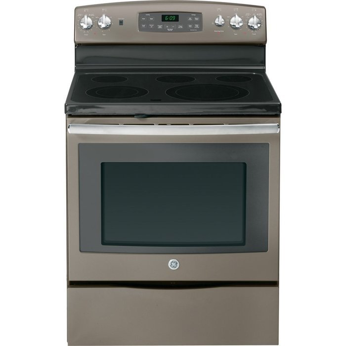 GE JB690EFES 30" Slate Electric Smoothtop Range - Convection N2