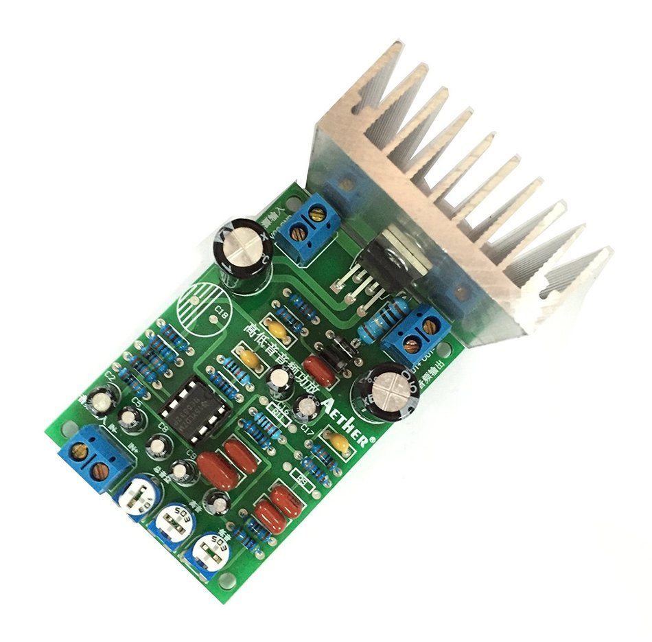 Qianson LM1875 30W Mono Subwoofer Audio Power Amplifier Board Treble/Bass/Volume Adjustable N5