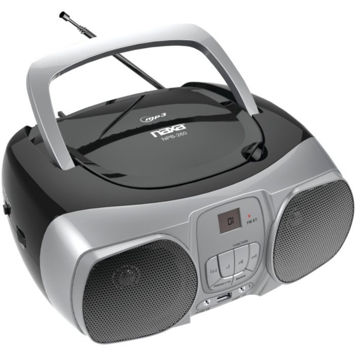 NAXA NPB-260 MP3, CD & CD-R/RW Boombox Electronic Accessories