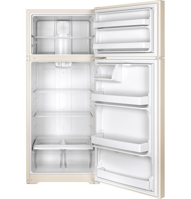 Ge GIDDS-632157 Energy Star 17.5 cu. ft. Top Freezer Refrigerator, Bisque, Reversible Door Swing N4