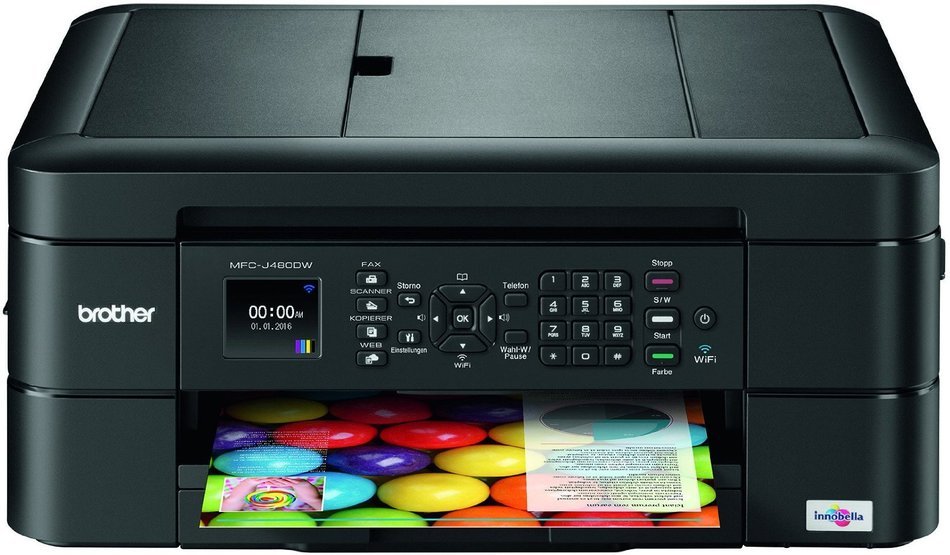Brother MFC-J480DW - Wireless Inkjet Color All-in-One Printer w Auto Document Feeder