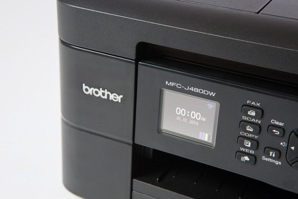 Brother MFC-J480DW - Wireless Inkjet Color All-in-One Printer w Auto Document Feeder N2