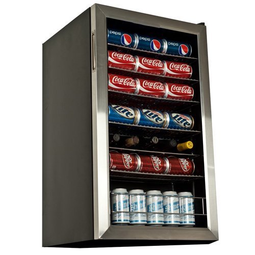 EdgeStar 103 Can and 5 Bottle Extreme Cool Beverage Cooler - Stainless Steel N6