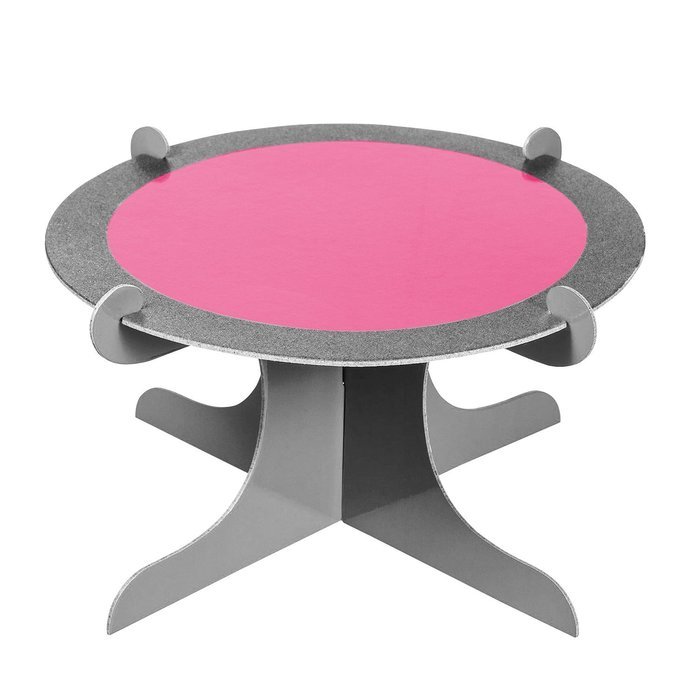 Four Stones Single Tier Server or Cupcake Stand ( red / grey )