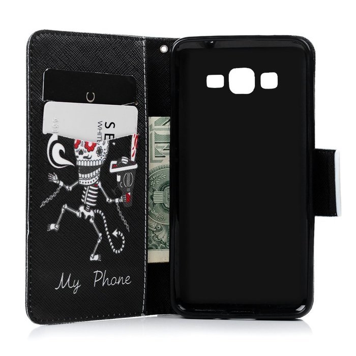 Galaxy Grand Prime Case,Samsung Galaxy Grand Prime Case - Wallet Flip Stand Case PU Leather Case with Shockproof... N49