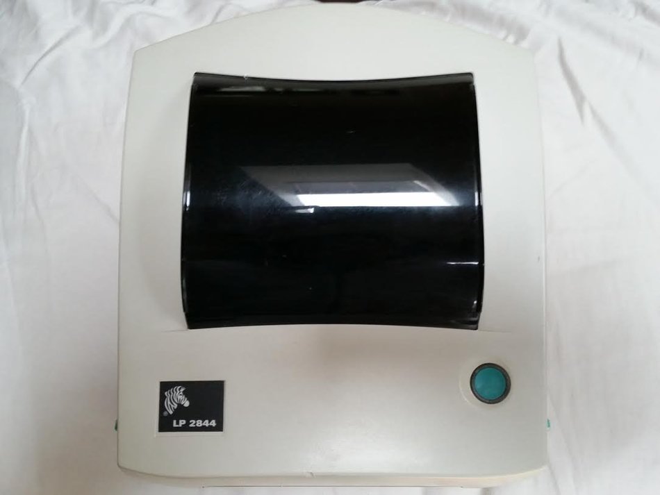 Zebra LP 2844 Direct Thermal Label Printer 203 DPI Serial USB Metal Tear Edge 256KB RAM 512KB Flash