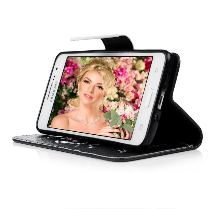 Galaxy Grand Prime Case,Samsung Galaxy Grand Prime Case - Wallet Flip Stand Case PU Leather Case with Shockproof... N53