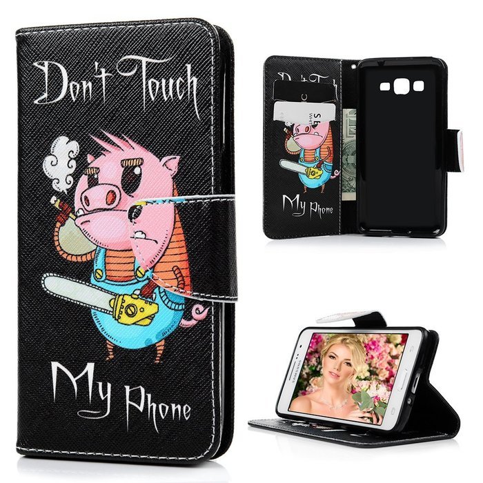 Galaxy Grand Prime Case,Samsung Galaxy Grand Prime Case - Wallet Flip Stand Case PU Leather Case with Shockproof... N68
