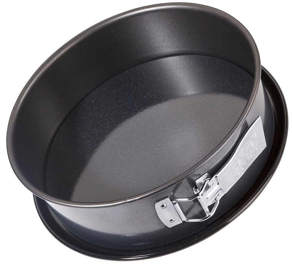 Zenker 7001 Springform "Deluxe" With Flat Base, Black/Metallic, 11.02"