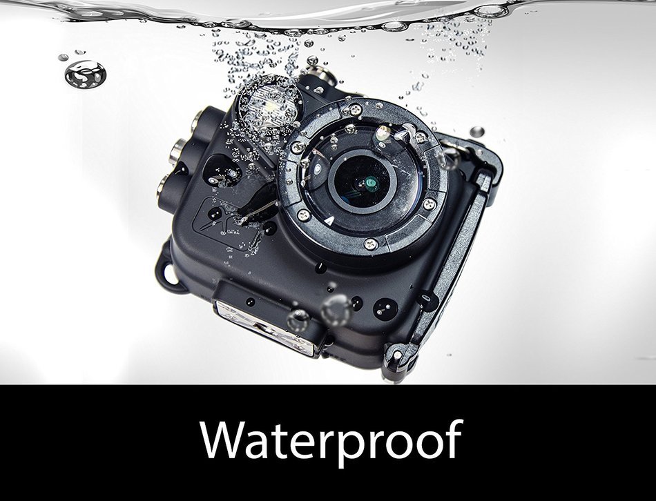 Intova X2 Waterproof 16MP Action Camera with Built-In 150-Lumen Light & Wifi N3