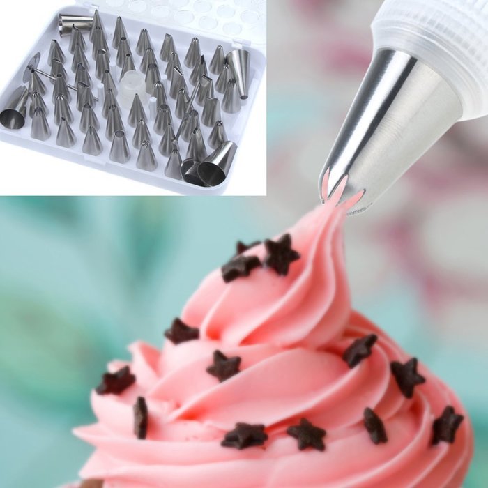 GigaMax(TM) Icing Piping Nozzles Tips Tool Set For Cake Puff Decorating Sugarcraft Pastry Cooking Tools Kitchen... N4