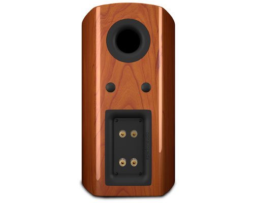 Aperion Verus Grand Bookshelf Speaker-2 PACK (Gloss Real Cherry Wood Veneer) N4