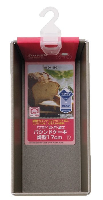 Parukinzoku EE Suites Teflon select processing pound cake baked type 17cm - Made in Japan D-4598 N5