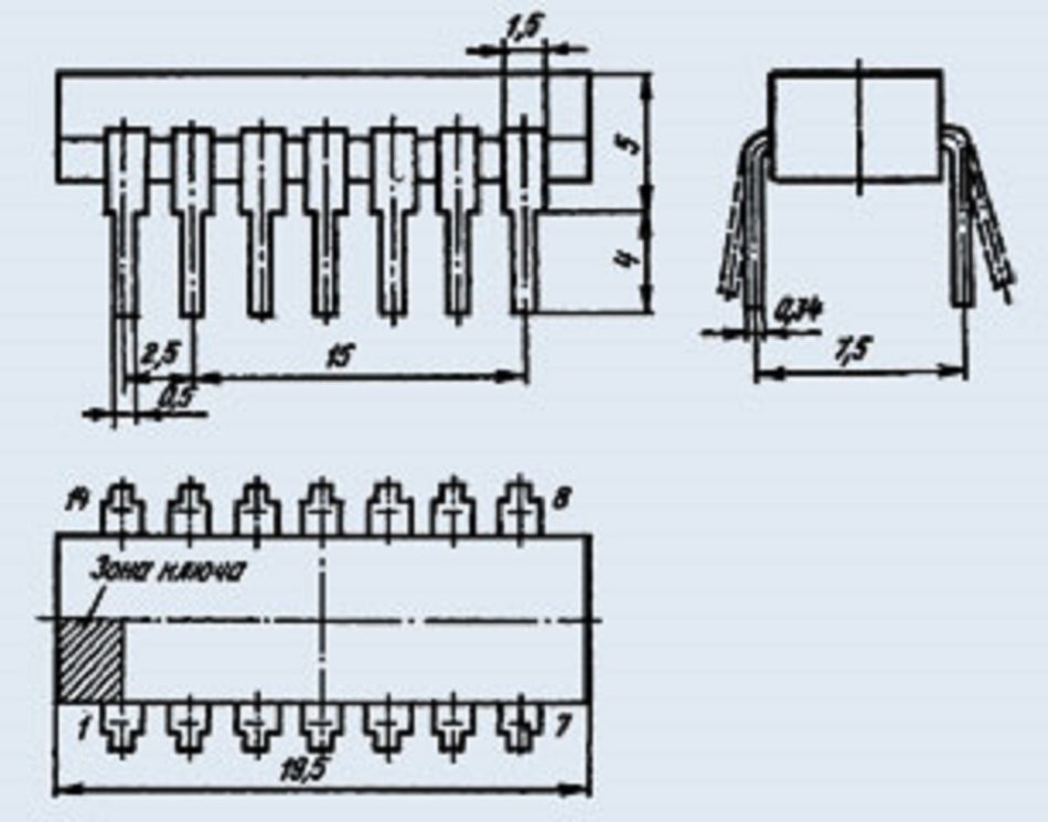IC / Microchip K131LA2 analogue SN74H30N USSR 10 pcs N2