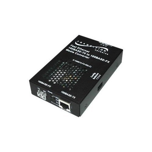 TRANSITION NETWORKS E-100BTX-FX-05(LC)-NA / Transition Stand-Alone - Media converter - 100Base-FX...