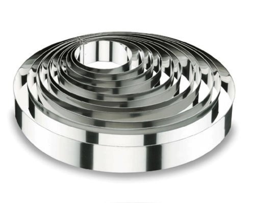 Lacor-68618-ROUND CAKE RING 18X6 CM. S/S. 18/10