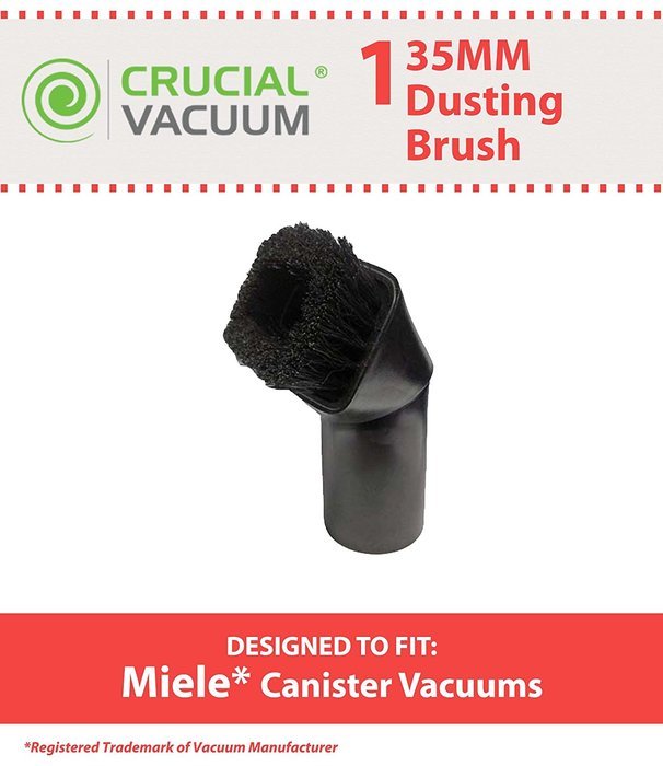 Crucial Vacuum Miele Dusting Brush Tool, Fits Miele Canister Vacuums 35mm Fitting N2