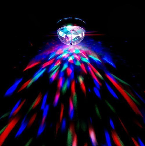 RioRand&reg;Crystal Magic Ball E27 3W RGB LED Full Color Rotating