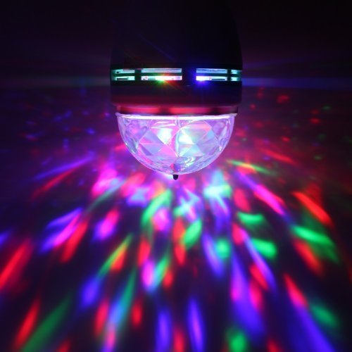 RioRand&reg;Crystal Magic Ball E27 3W RGB LED Full Color Rotating N2