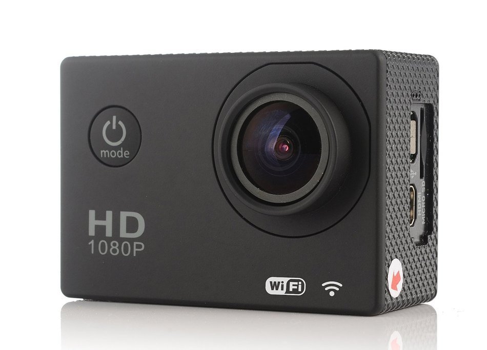 OURSPOP OP-W8 1080P Waterproof Wi-Fi Sports Action 12 MP Video Camera, 1.5" LTPS for Biking, Racing, Black N2