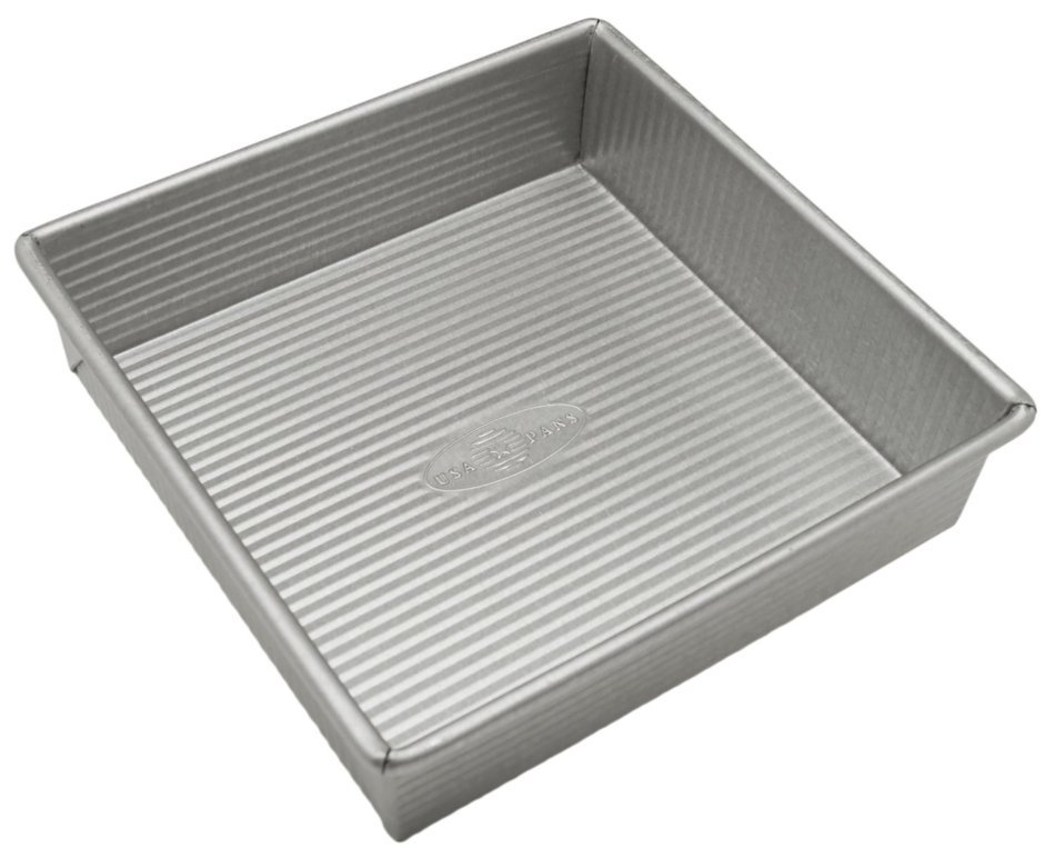 USA Pan Bakeware Aluminized Steel Square Cake Pan, 8-Inch N2